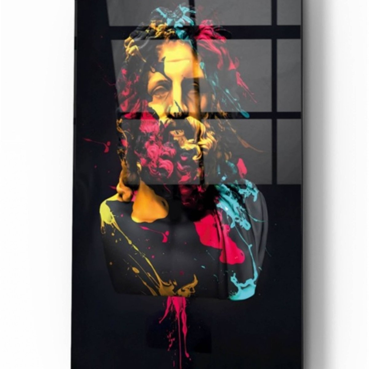 Zeus Glass Painting - Artchi